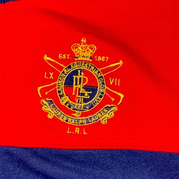 LRL Ralph Lauren Active Jacket, Petite SP Navy Blue/Red, Full-Zip Stylish Fit - Picture 3 of 15